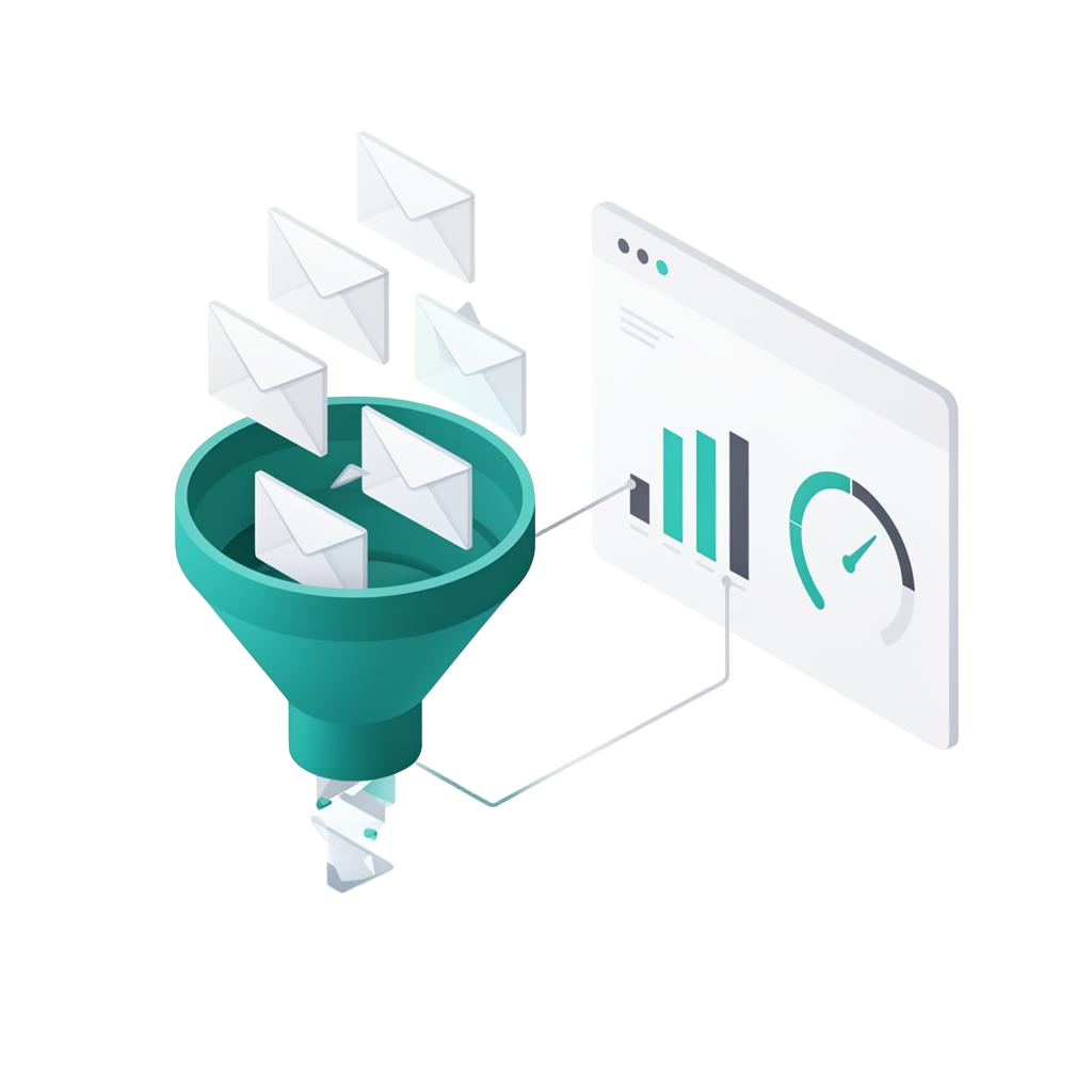 Agentic email marketing illustration